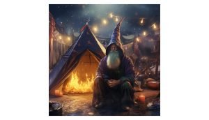 Marketing wizard returns with some more bad automated marketing so picture shows wizard homeless