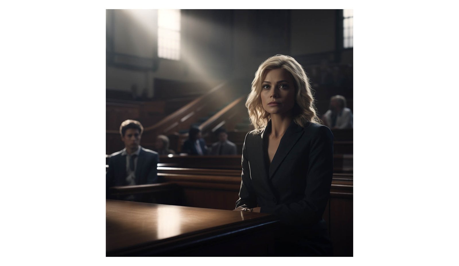 woman in modern setting sitting in the dock