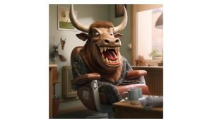 bull at dentist shop